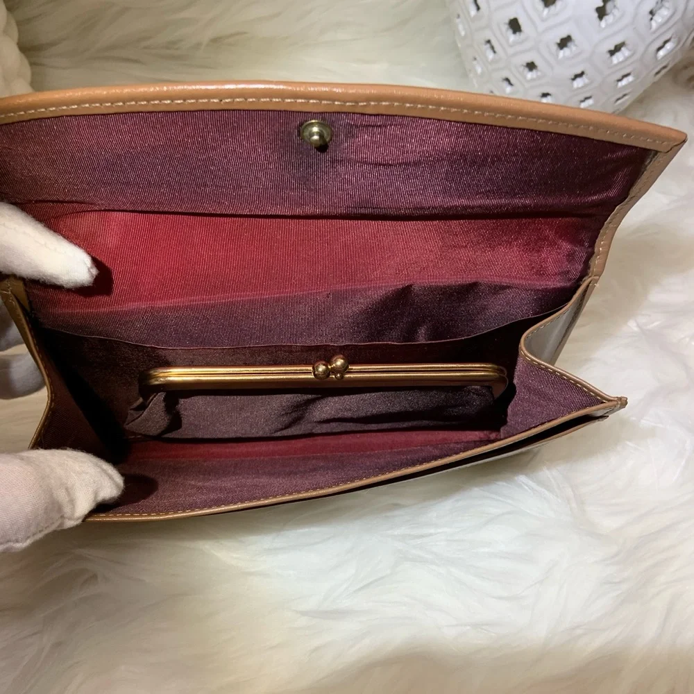Christian Dior Vintage Honeycomb Long Wallet With COA